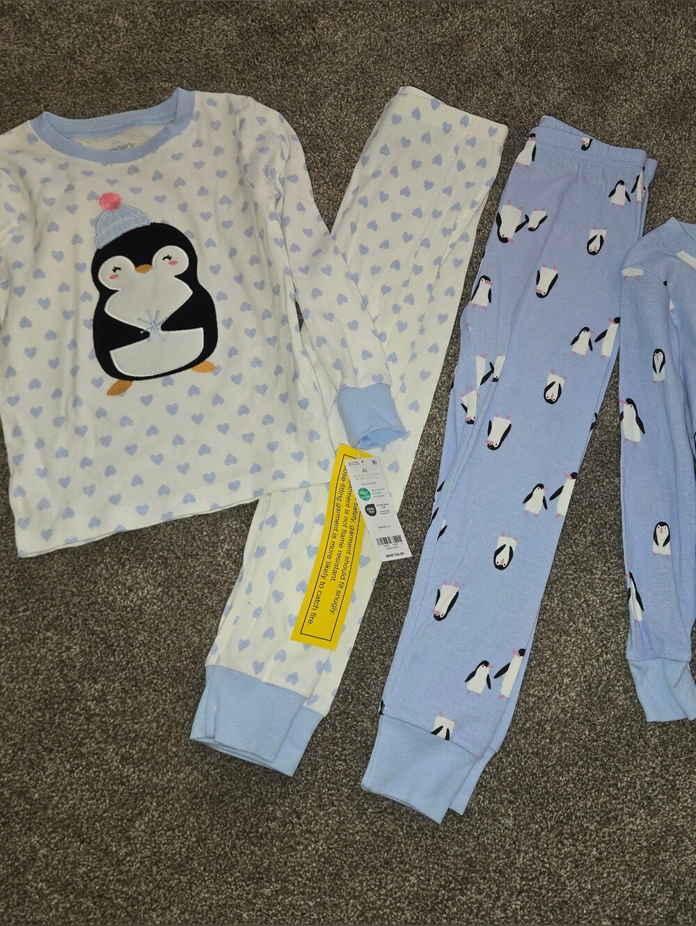 NEW- 2 pairs of Long sleeve PJS-- Carters girls 4t